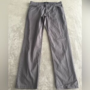 Brax Feel Good Men’s 38x32 Cooper Fancy Pants in Grey Regular Fit Cotton Chinos